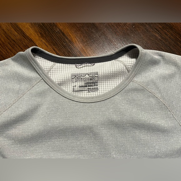 Patagonia Women’s Capilene Midweight Crew Baselayer Top Sz S Gray FTGX Polartec - Picture 14 of 14
